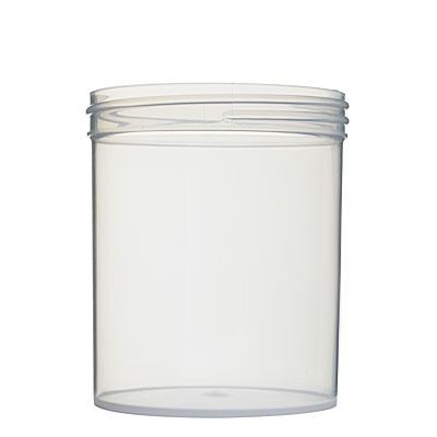 16oz (473ml) Clarified PP Straight Sided Round Plastic Jar - 89-400 Neck