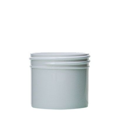 2oz (60ml) White PP Straight-Sided Round Plastic Jar - 53-400 Neck
