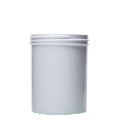 8oz (240ml) White PP Straight-Sided Round Plastic Jar - 70-400 Neck