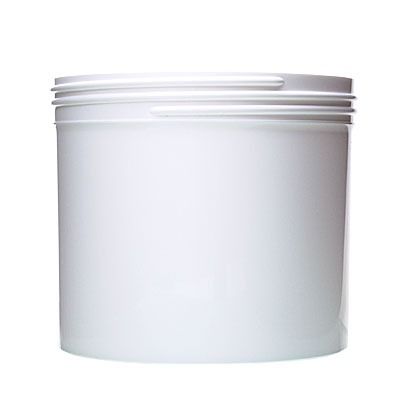 32oz (960ml) White PP Straight-Sided Round Plastic Jar - 120-400 Neck