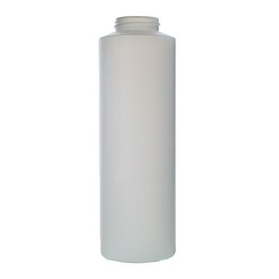 16oz (480ml) Natural HDPE Wide Mouth Round Cylinder Plastic Bottle - 38-400 Neck