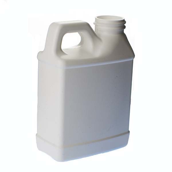 2 Gallon/8 Liter 30 Series White HDPE Square Pail with Handle