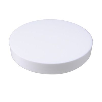 110-400 White Smooth Side Smooth Top PP Plastic Continuous Thread (CT) Cap - F217 Liner