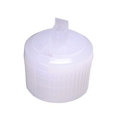28-410 Natural Ribbed Side Plastic Liquid Dispensing Cap (3.00mm Orifice)