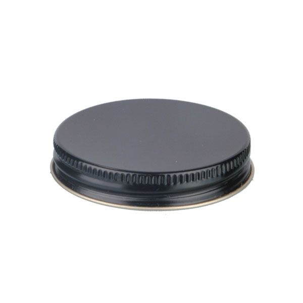 58-400 Black Metal Screw Cap With Plastisol Liner