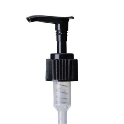 24-410 Black Rib Side Plastic Lotion Pump With 6-1/8