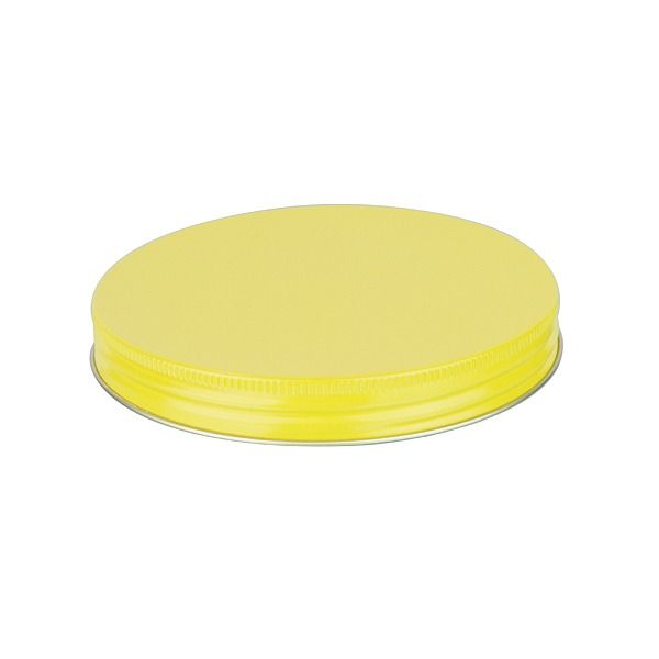 120-400 Yellow Metal Screw Cap With Customizable Liner Options