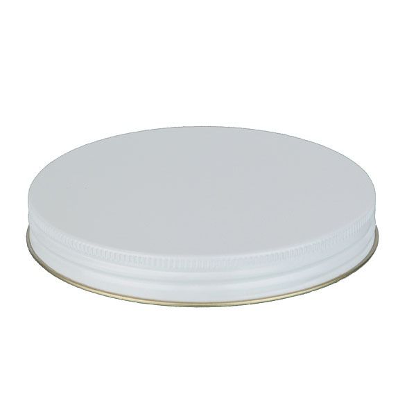 120-400 White Metal Screw Cap With Plastisol Liner