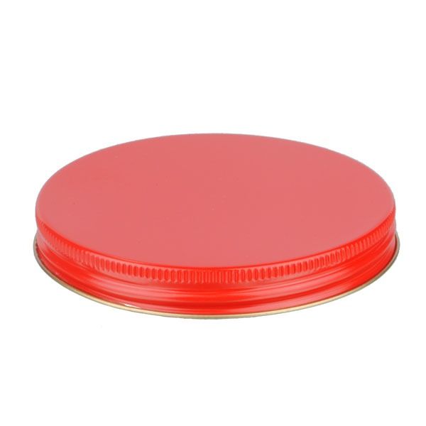 100-400 Red Metal Screw Cap With Customizable Liner Options