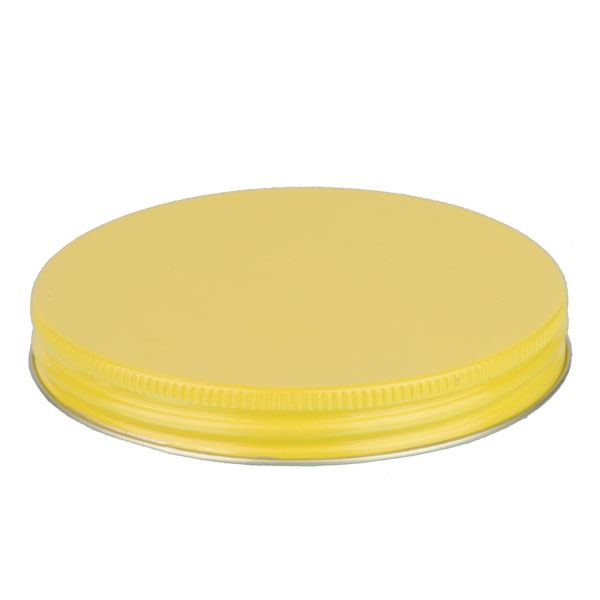 100-400 Yellow Metal Screw Cap With Plastisol Liner