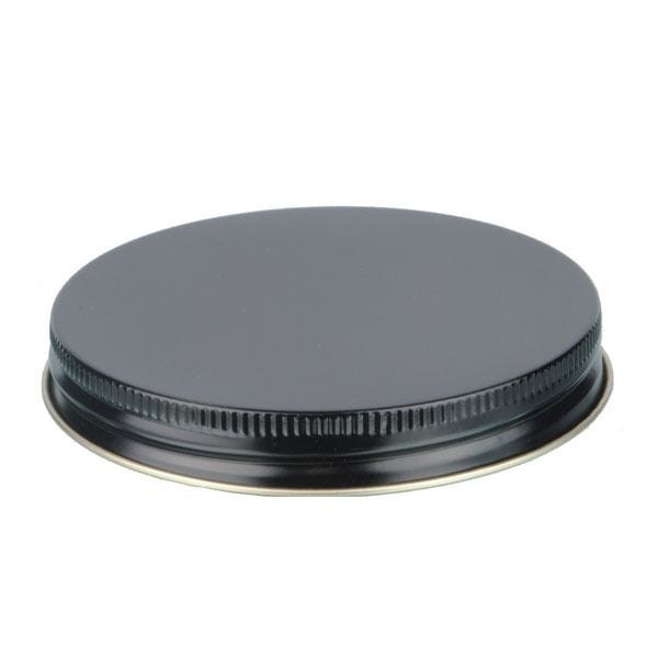 89-400 Black Metal Screw Cap With Plastisol Liner