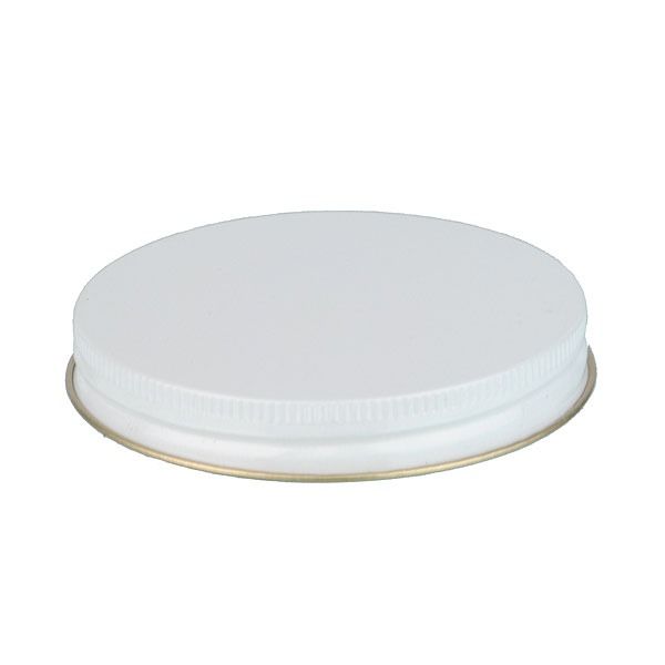 89-400 White Metal Screw Cap With Customizable Liner Options