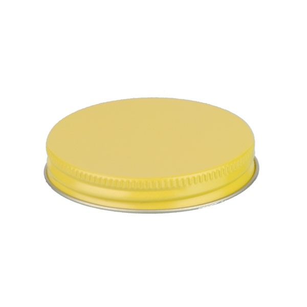 63-400 Yellow Metal Screw Cap With Customizable Liner Options