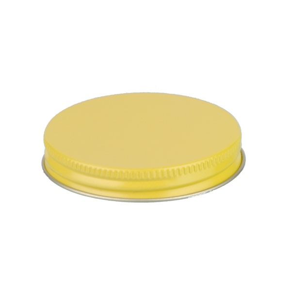 63-400 Yellow Metal Screw Cap With Plastisol Liner