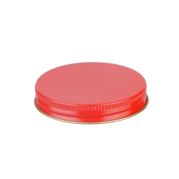 63-400 Red Metal Screw Cap With Plastisol Liner