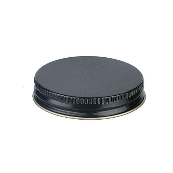 53-400 Black Metal Screw Cap With Plastisol Liner