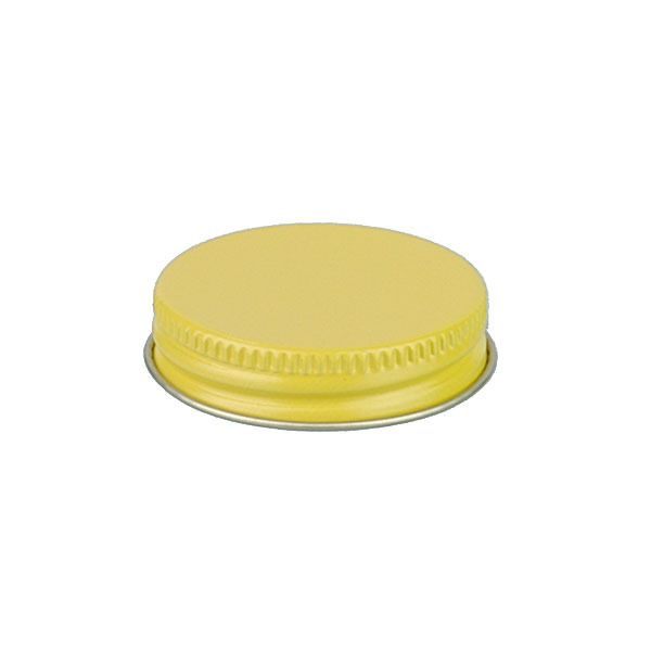 43-400 Yellow Metal Screw Cap With Plastisol Liner