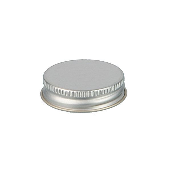 38-400 Silver Metal Screw Cap With Plastisol Liner