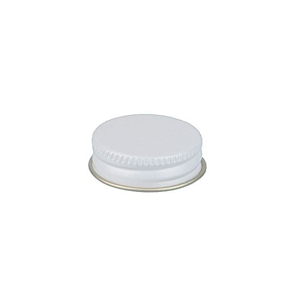 33-400 White Metal Screw Cap With Plastisol Liner