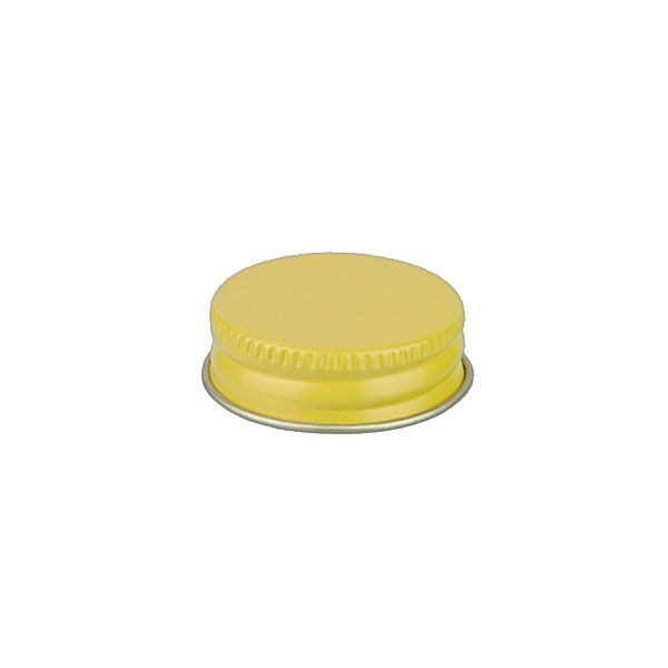 33-400 Yellow Metal Screw Cap With Plastisol Liner
