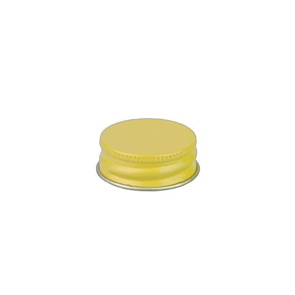 28-400 Yellow Metal Screw Cap With Plastisol Liner