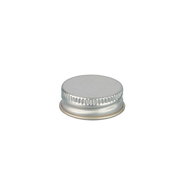 28-400 Silver Metal Screw Cap With Plastisol Liner