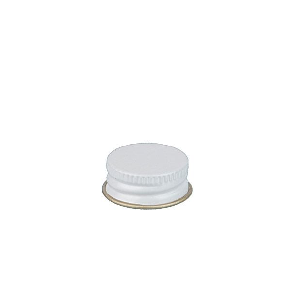 22-400 White Metal Screw Cap With Customizable Liner Options