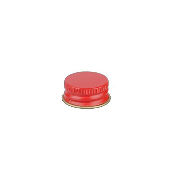 15-425 Red Metal Screw Cap With Customizable Liner Options