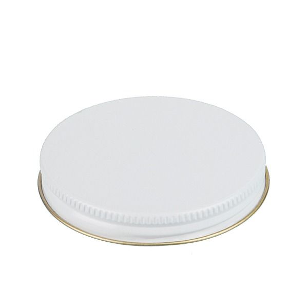 70-400 White Metal Screw Cap With Customizable Liner Options
