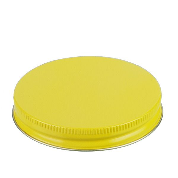 83-400 Yellow Metal Screw Cap With Plastisol Liner