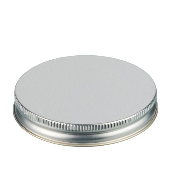 83-400 Silver Metal Screw Cap With Plastisol Liner