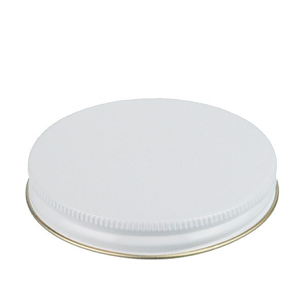 83-400 White Metal Screw Cap With Customizable Liner Options