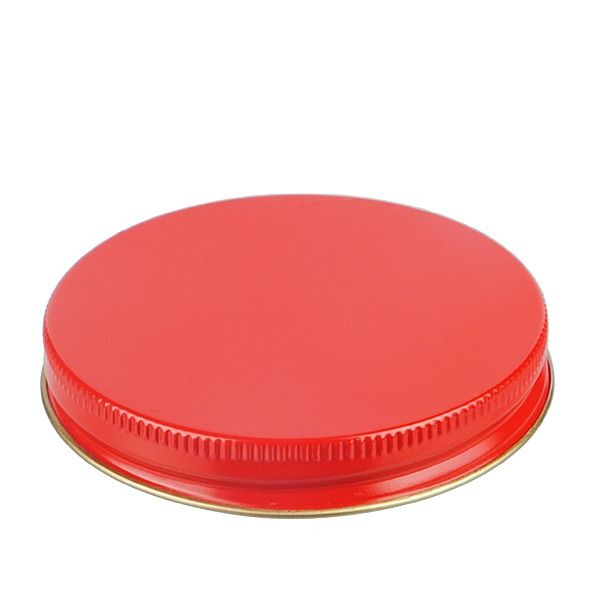 83-400 Red Metal Screw Cap With Plastisol Liner