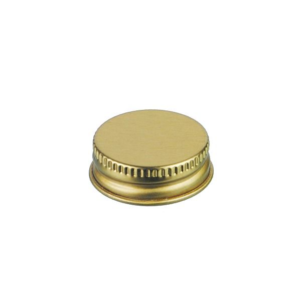 30-400 Gold Metal Screw Cap With Customizable Liner Options