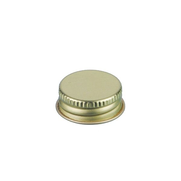 24-400 Gold Metal Screw Cap With Customizable Liner Options