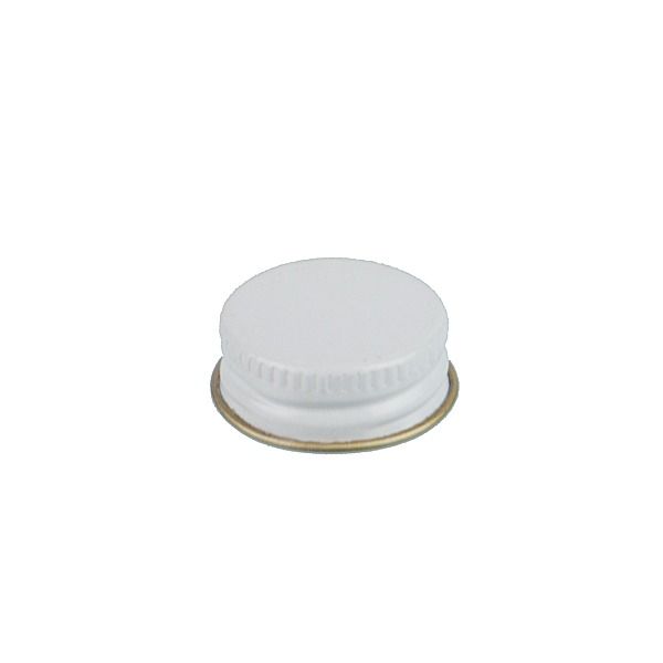24-400 White Metal Screw Cap With Customizable Liner Options