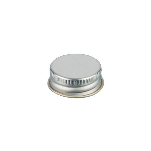 24-400 Silver Metal Screw Cap With Customizable Liner Options