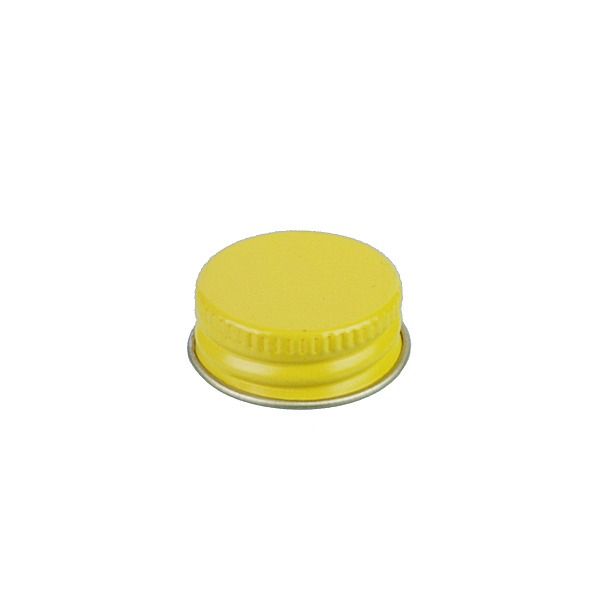 24-400 Yellow Metal Screw Cap With Customizable Liner Options