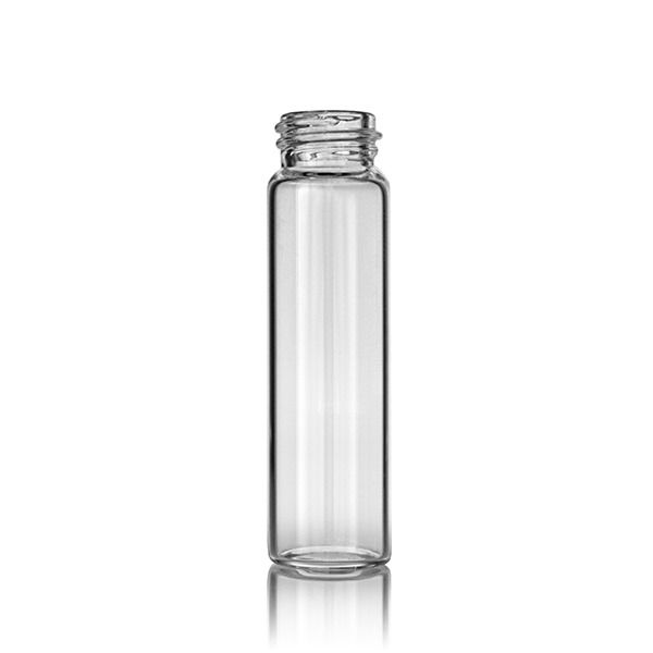 12oz (360ml) Flint (Clear) Stout Round Glass Bottle - 38-405 Neck Finish