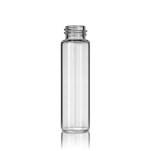 12oz (360ml) Flint (Clear) Stout Round Glass Bottle - 38-405 Neck Finish