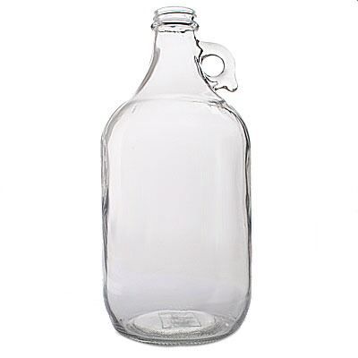 64oz Clear Glass Milk Bottles (Cap Not Included) - 9/Case, Clear Type III 48 mm