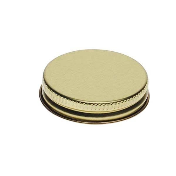 48-400 Gold Metal Screw Cap With Customizable Liner Options