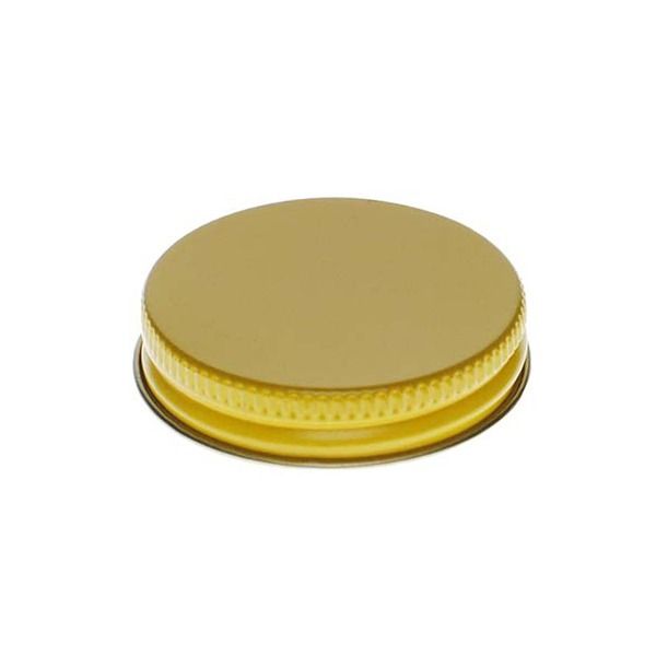 48-400 Yellow Metal Screw Cap With Customizable Liner Options