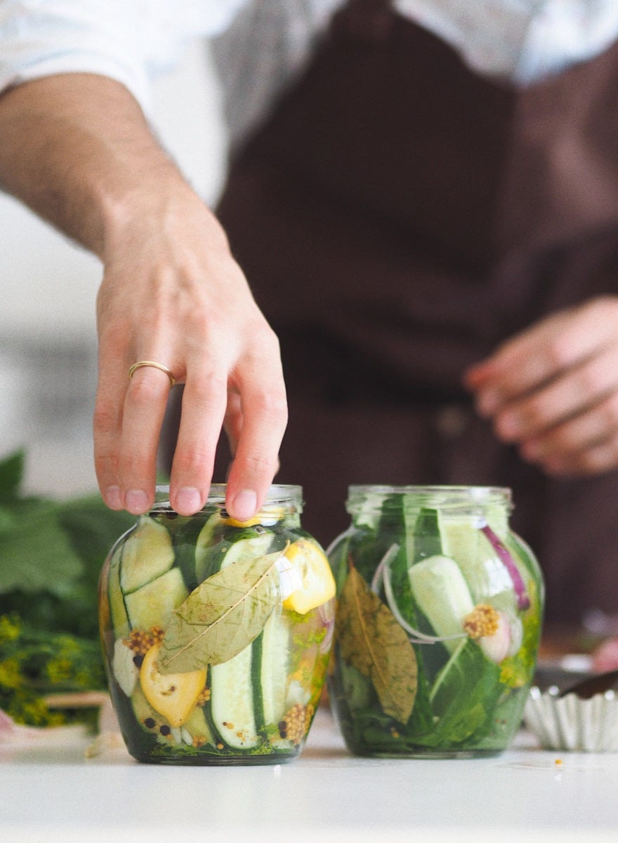 Pickled Vegetable Jars